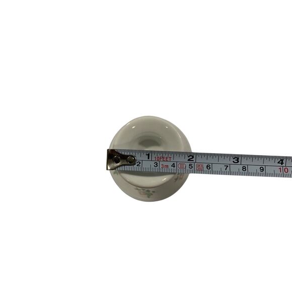 Vintage Royal Tara Pink Floral Bone China Pillar Candle Holder Ireland Cottage - Picture 6 of 8